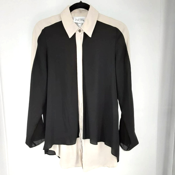 Joseph Ribkoff Tops - Joseph Ribkoff Blouse Button Down Top Back Slit 10